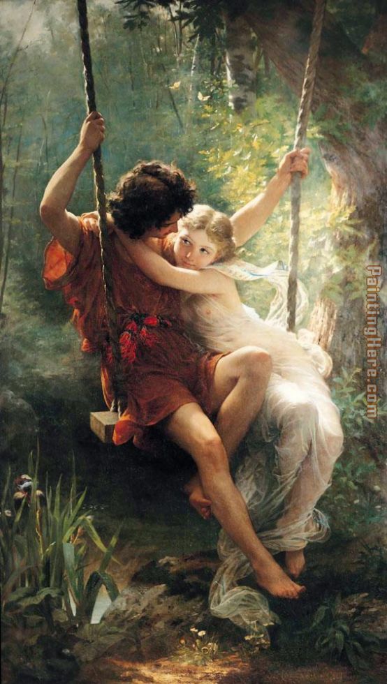 Le Printemps painting - Pierre-Auguste Cot Le Printemps art painting